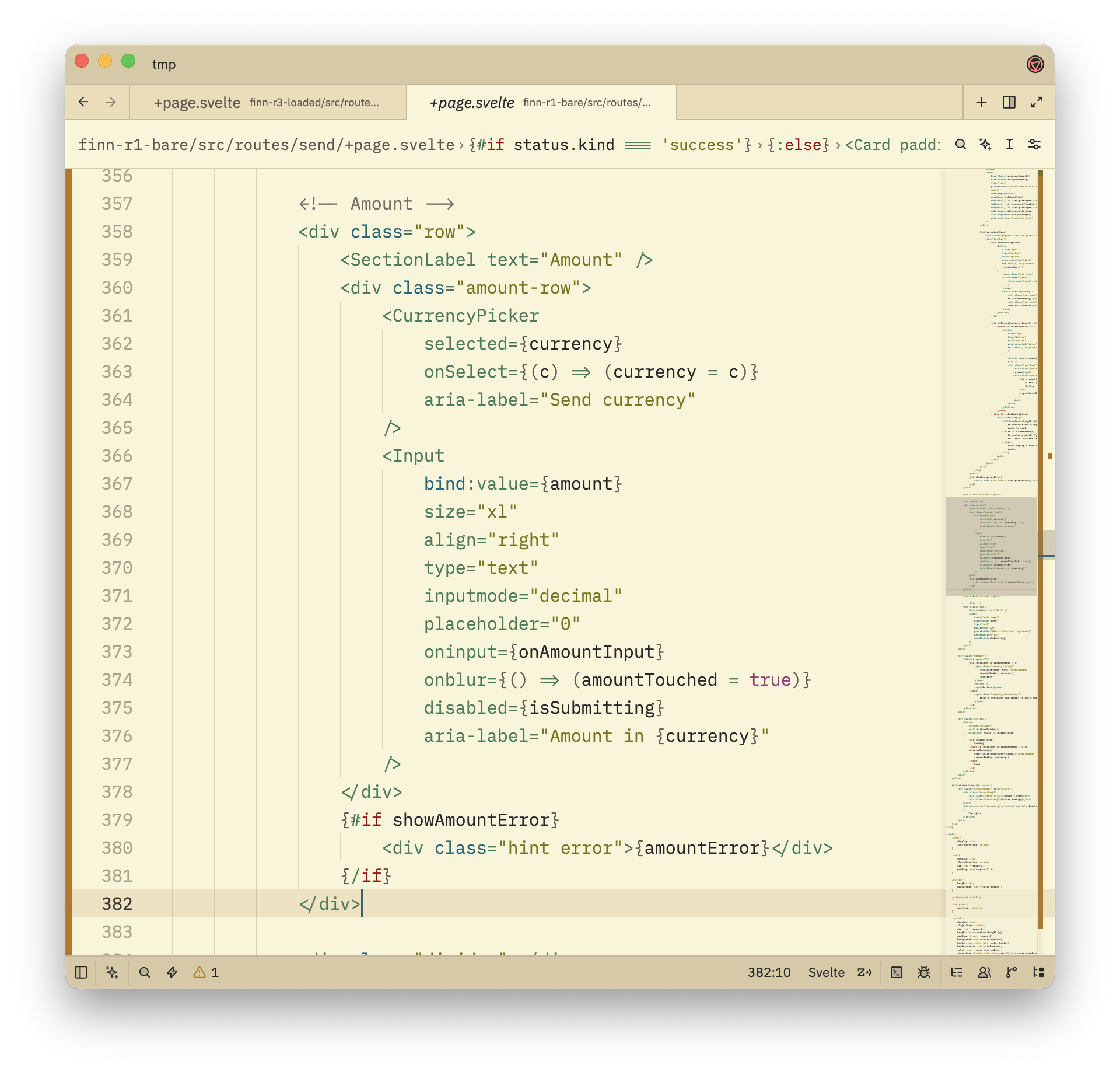 Bare branch: hand-rolled UI without design-system documentation