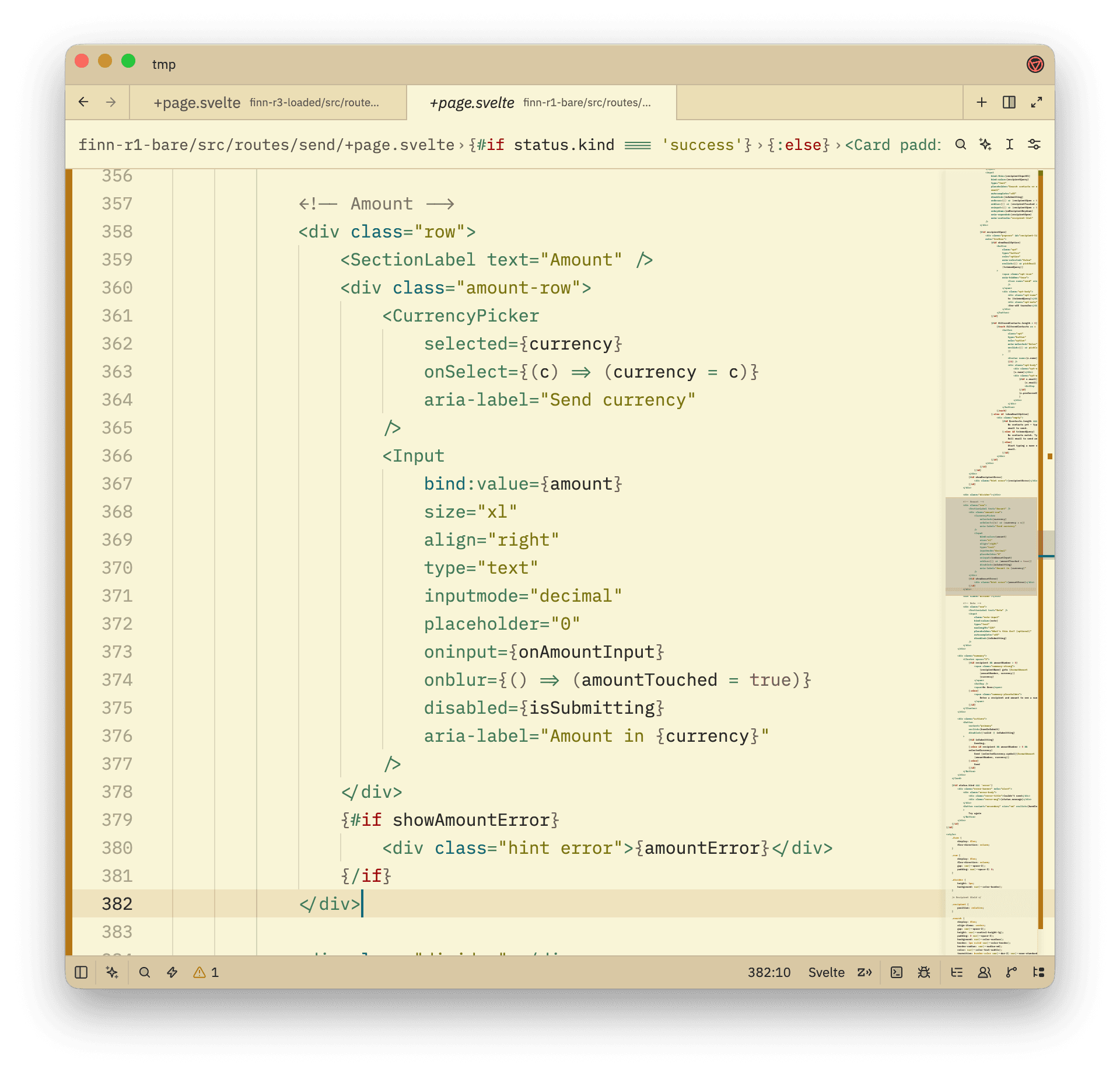 Bare branch: hand-rolled UI without design-system documentation
